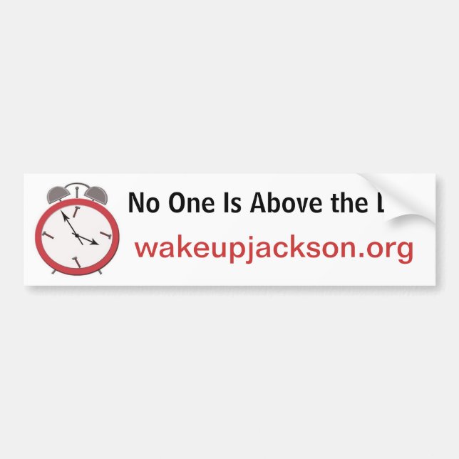 WACHEN SIE JACKSON AUF AUTOAUFKLEBER (Vorne)