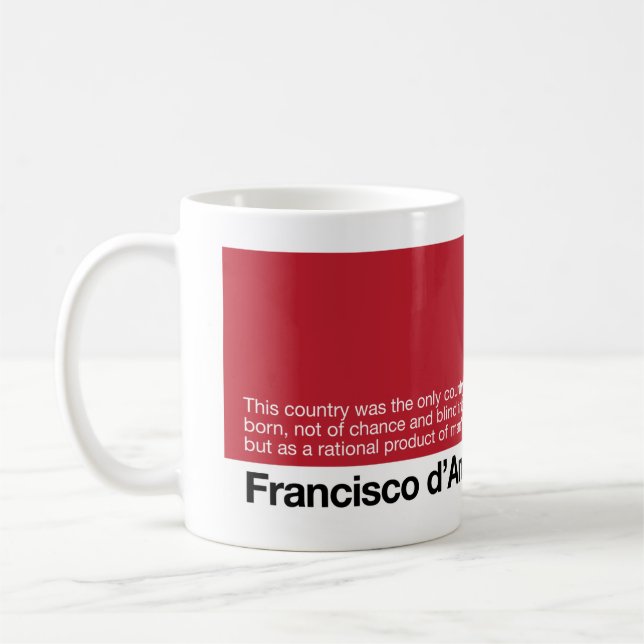 Wachen Sie Weltatlas d'Anconia 1 auf Kaffeetasse (Links)
