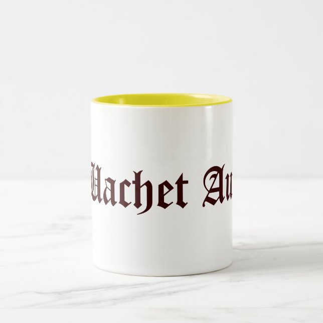 Wachet Auf! Zweifarbige Tasse (Mittel)