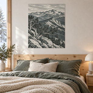 Wacholderkamm im Schnee Kunstprint Poster