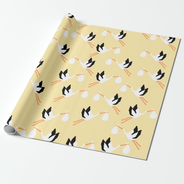 Wachpapier für die Babydusche Geschenkpapier (Ungerollt)
