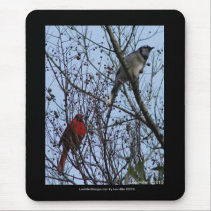 Wachposten-blaues Jay und Kardinal durch Lee Mousepad