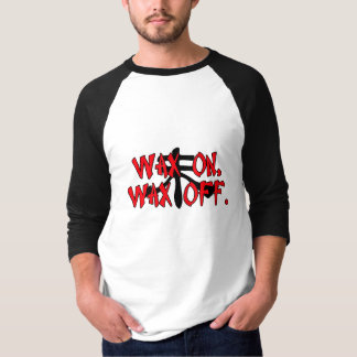 Wachs an, wachsen weg ein T-Shirt