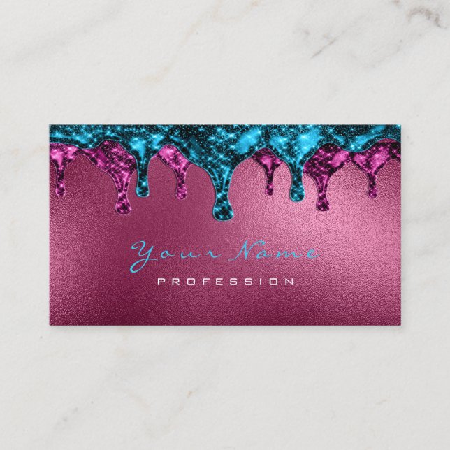 Wachs Epilation Rosa Depilation Blue Burgundy Visitenkarte (Vorderseite)
