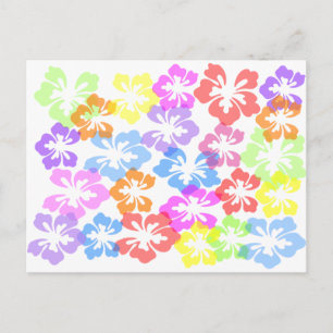 Wachs-hi4-Blume-Blume lila rosa-freie Hibis Postkarte
