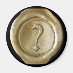 Wachs-Siegel-Monogramm-Magnet - Gold - Altenglisch Magnet