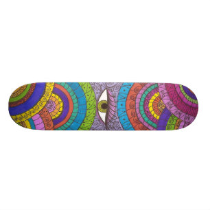 Wachsame Augen-Mandala-Magie Sk8board Skateboard