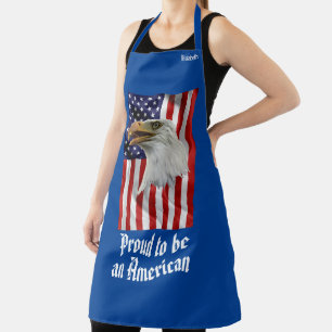 Wachsamer Adler, die amerikanische Flagge, Patriot Schürze