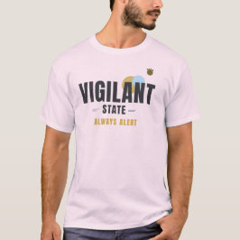 WACHSAMER ZUSTAND – Hundeliebhaber geometrische Ty T-Shirt