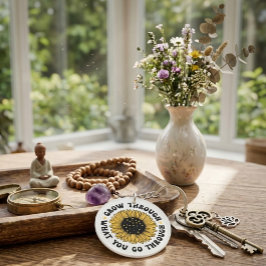 Wachse durch das, was du durchmachst. Schlüsselanh Schlüsselanhänger