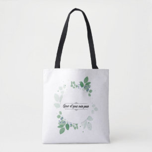 Wachse in deinem eigenen Tempo Inspirations-Tasche Tasche