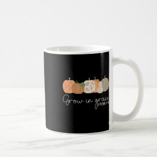 Wachse in Gnade Kürbisse Herbst Thanksgiving Chris Kaffeetasse
