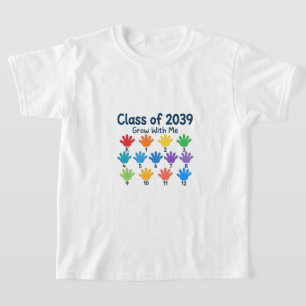 Wachse mit mir Klasse von 2039 Shirt   Handabdruck