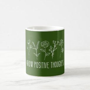 Wachse Positive Gedanken Ästhetik  Kaffeetasse