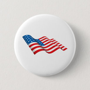 Wachsen der amerikanischen Flagge Button