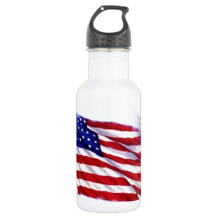 Wachsen der US-Flagge Edelstahlflasche