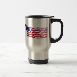 Wachsen der US-Flagge Reisebecher