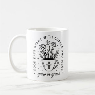 Wachsen in Gnadenkaffee und Christlichen Jesus Zit Kaffeetasse