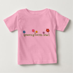 Wachsen mit christlichem Babyt-stück des Gottes Baby T-shirt