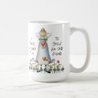 Wachsen Sie eine Freund-klassische weiße Tasse