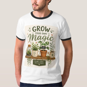 Wachsen Sie Ihr eigenes Zauberwerk Mini-Garten-Ä T-Shirt
