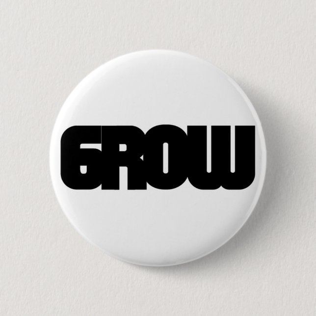 Wachsen Sie Sichtbarmachungen - Growvisuals Logo Button (Vorderseite)