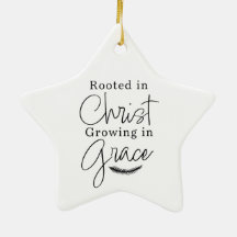 Wachsend in Gnade Schwarz-Weiß-Stern-Weihnachten
