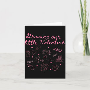 Wachsend unser kleiner Valentinstag Schwangerschaf Karte