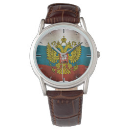 Wachsende Flagge Russlands Armbanduhr