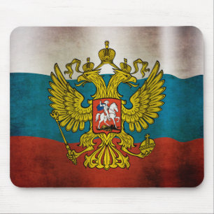 Wachsende Flagge Russlands Mousepad