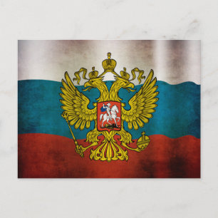 Wachsende Flagge Russlands Postkarte