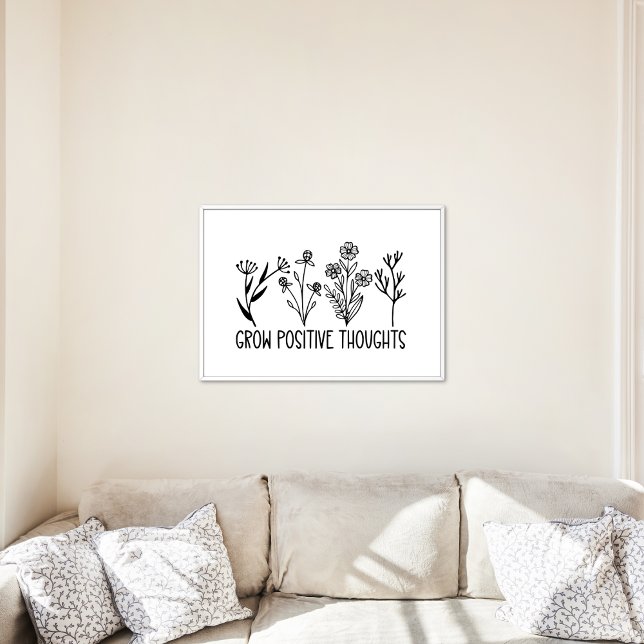 Wachsende positive Gedanken Blume Inspiration Zita Poster (Von Creator hochgeladen)