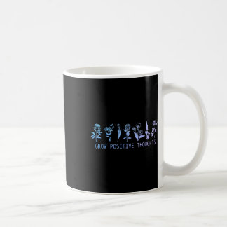 Wachsende positive Gedanken Psychische Gesundheit Kaffeetasse