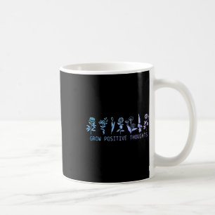 Wachsende positive Gedanken Psychische Gesundheit Kaffeetasse