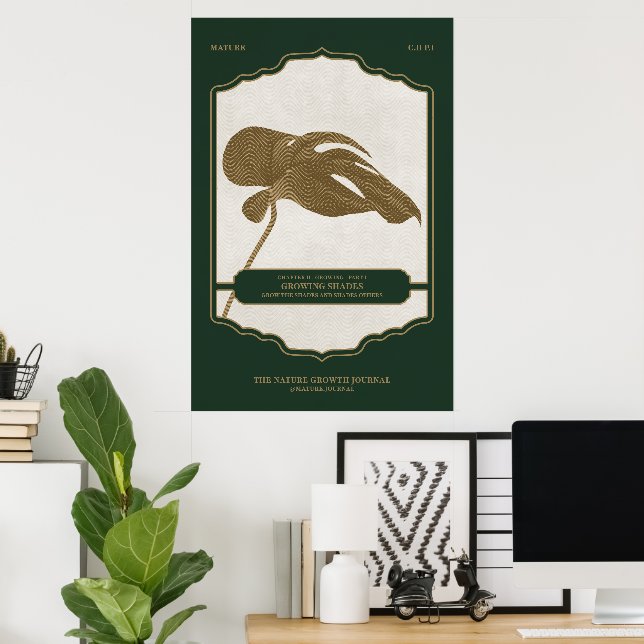WACHSENDE SHADES - REIFENDER DESIGN JOURNAL POSTER (Heimbüro)