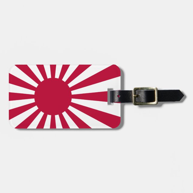 Wachsende Sonnenflagge Gepäckanhänger (Vorderseite horizontal)