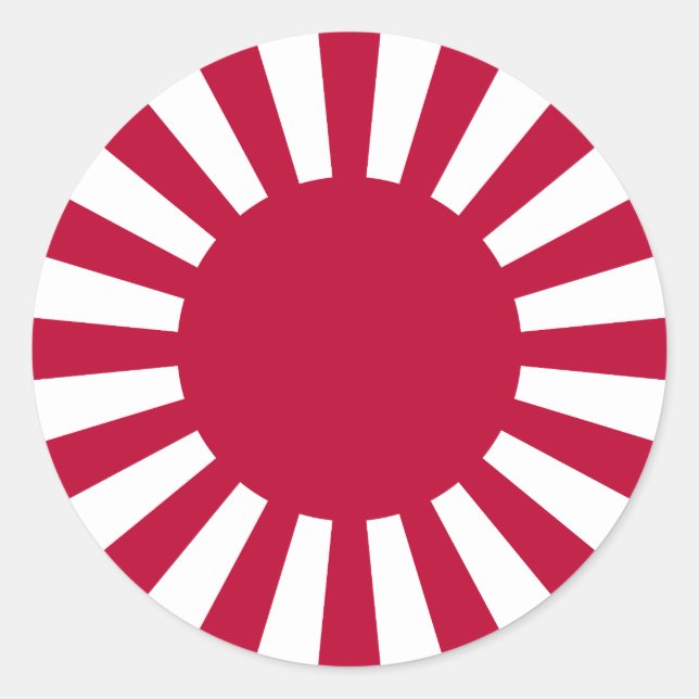 Wachsende Sonnenflagge Runder Aufkleber (Vorderseite)