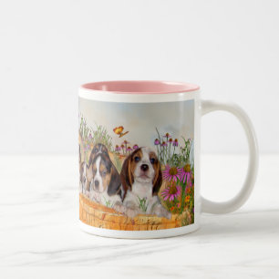 Wachsende Welpen-Tasse Zweifarbige Tasse