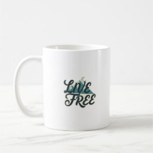 Wachsender blühender Kaktus Illustration Kaffeetasse