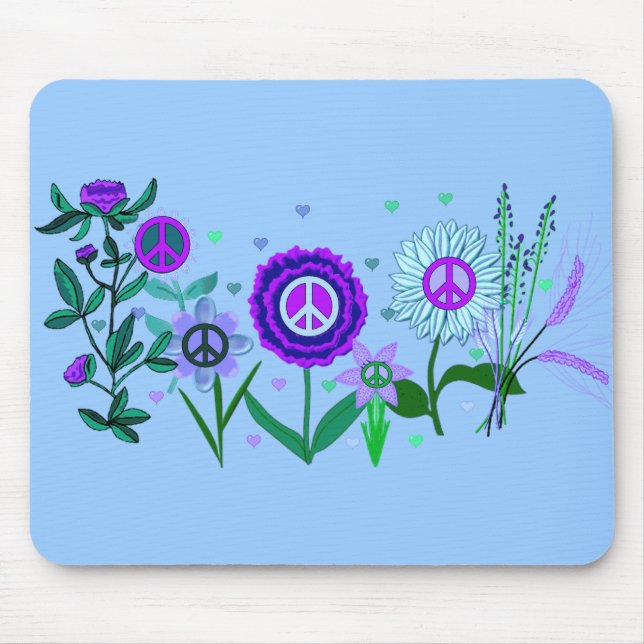 Wachsender Frieden Mousepad (Vorne)