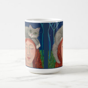 Wachsendes Grau Kaffeetasse
