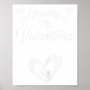 Wachsendes Valentins Schwangerschaft Neue Mama Val Poster