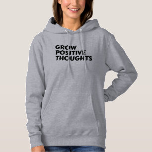 wächst positive Gedanken inspirierende Typografie Hoodie