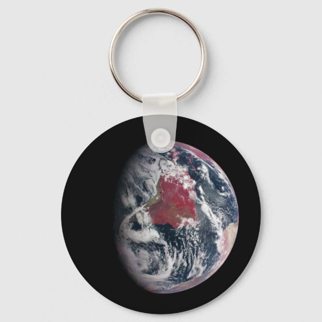 Wachstum der Pflanze auf dem Planeten Erde. Schlüsselanhänger (Vorderseite)