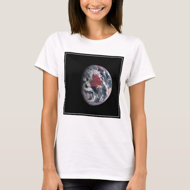 Wachstum der Pflanze auf dem Planeten Erde. T-Shirt (Vorderseite)