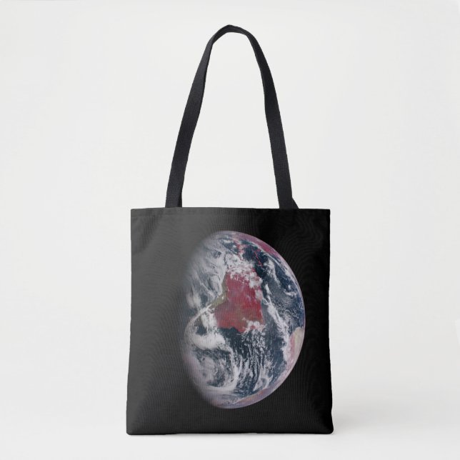 Wachstum der Pflanze auf dem Planeten Erde. Tasche (Vorderseite)