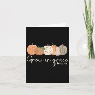 Wachstum in Grace Pumpkins Fall Erntedank Christli Karte