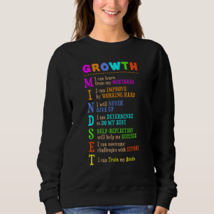Wachstum Mindset Happy Motivierend Inspiration Sweatshirt
