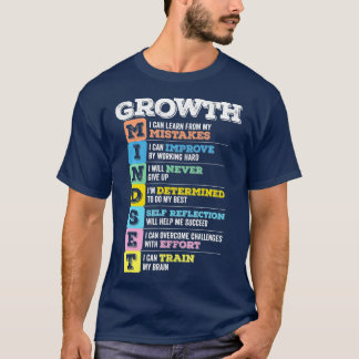 Wachstum Mindset Klasse Gehirn Motivation Unterneh T-Shirt