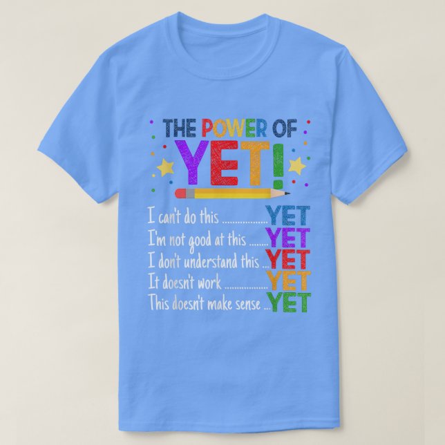 Wachstum Mindset Lehrer Kindness Power von yet Ins T-Shirt (Design vorne)